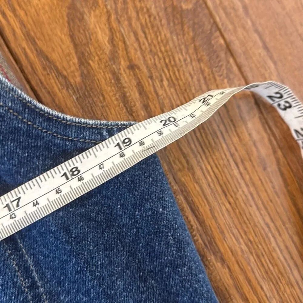 Claiborne Vintage denimโvest flannel lined with corduroy collar small - Picture 7 of 11